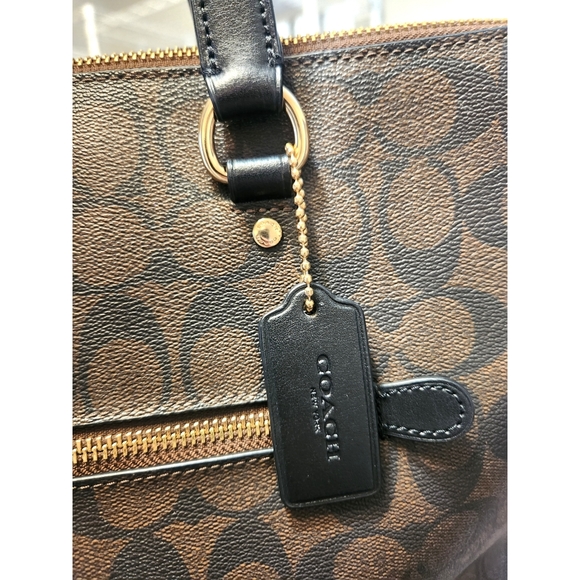 EUC! Coach Gallery Tote Signature Canvas in Brown/Black - Picture 14 of 16